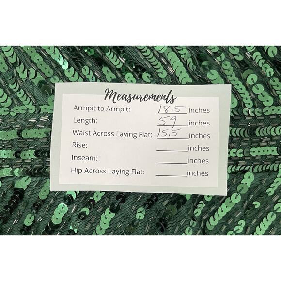 Mac Duggal 5379 Forest Green Sequin Beaded Long Sleeve Gown Size 10 - Picture 8 of 8